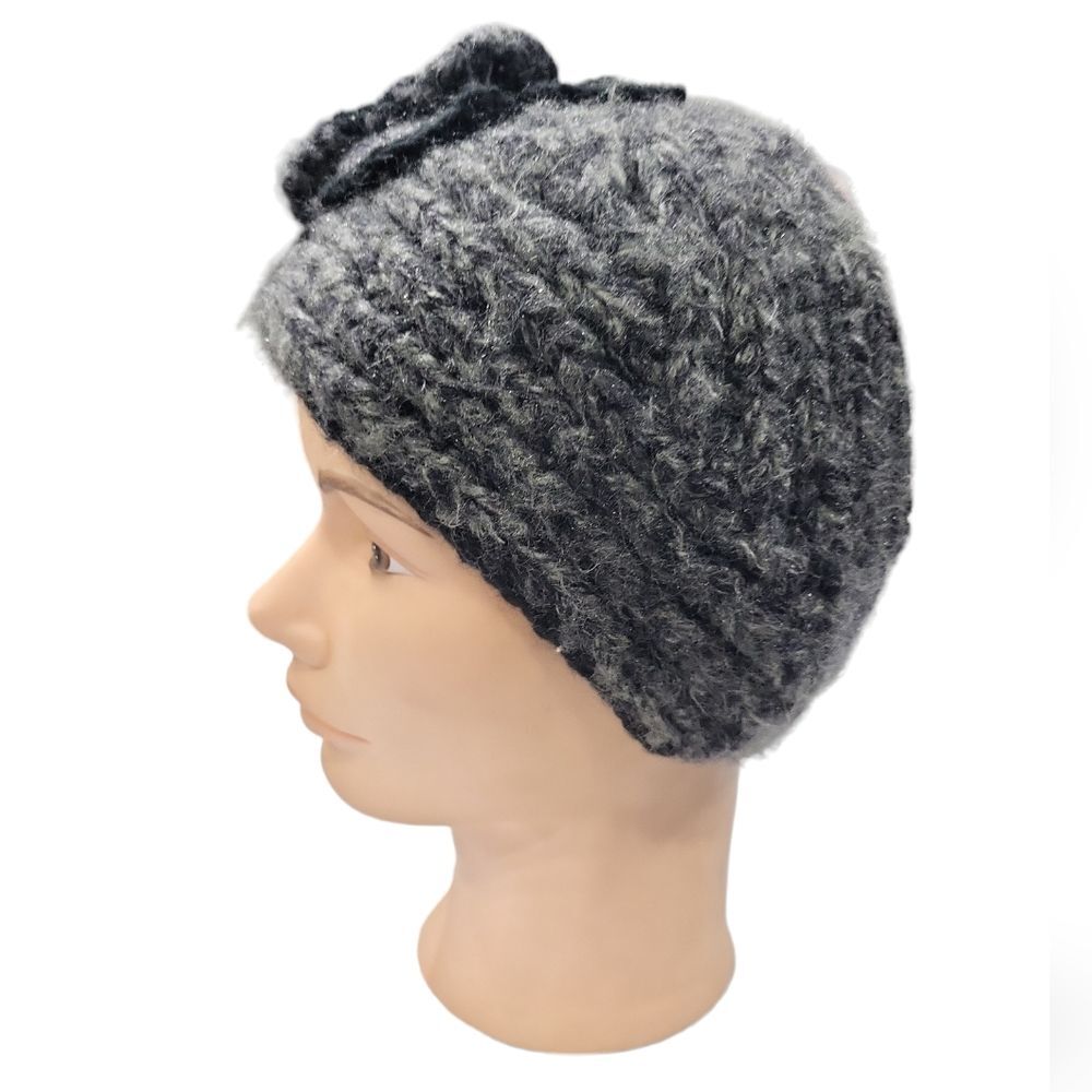 C.C exclusives Women’s beautiful floral adjustable warm winter head band hat - Picture 3 of 8